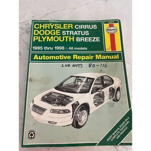 Haynes Chrysler Cirrus Dodge Stratus & Plymouth Breeze 1995 - 98 Repair Manual